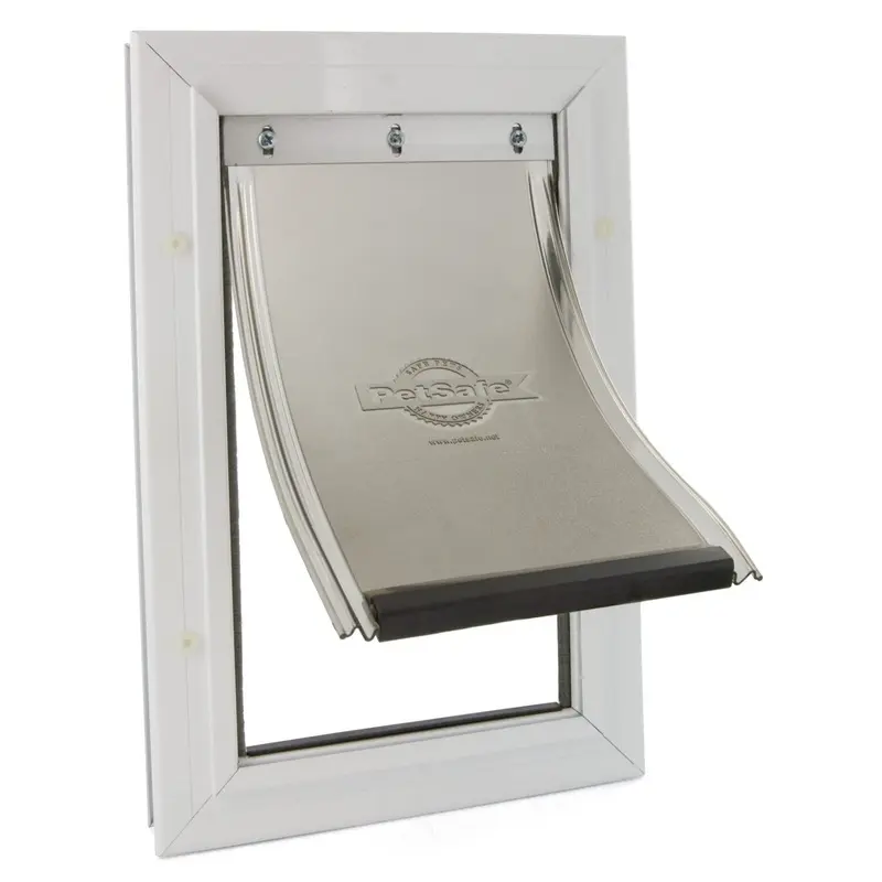 PETSAFE STAYWELL PET DOOR FOR CATS SMALL DOGS NEW OPEN BOX 2-WAY ALUMINIUM FLAP