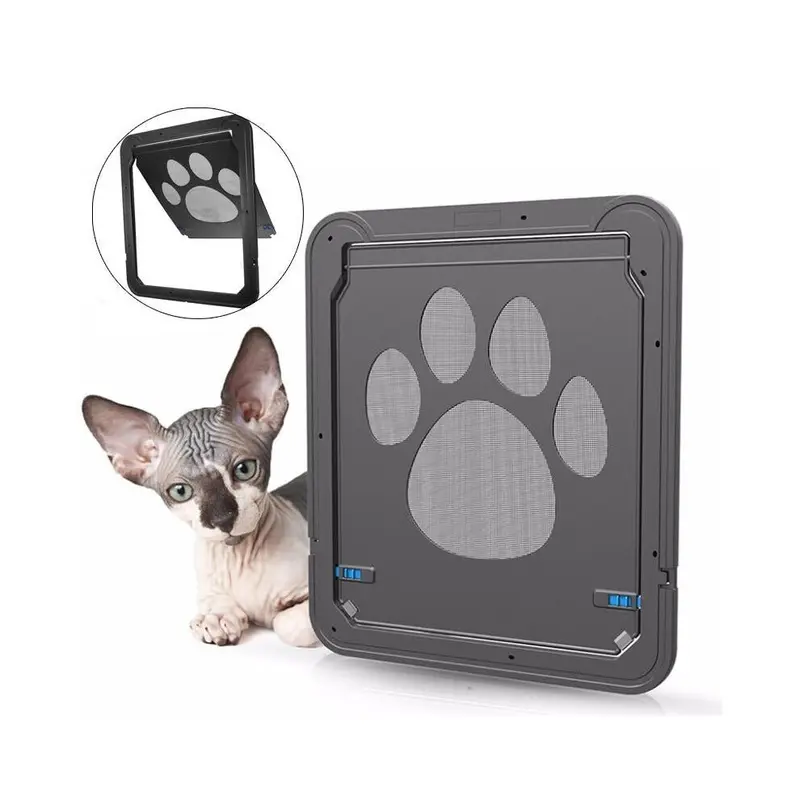 Greenzech 37*42Cm Dog Cat Pet Door Screen Window Abs Magnetic Auto Lock Flaps Medium