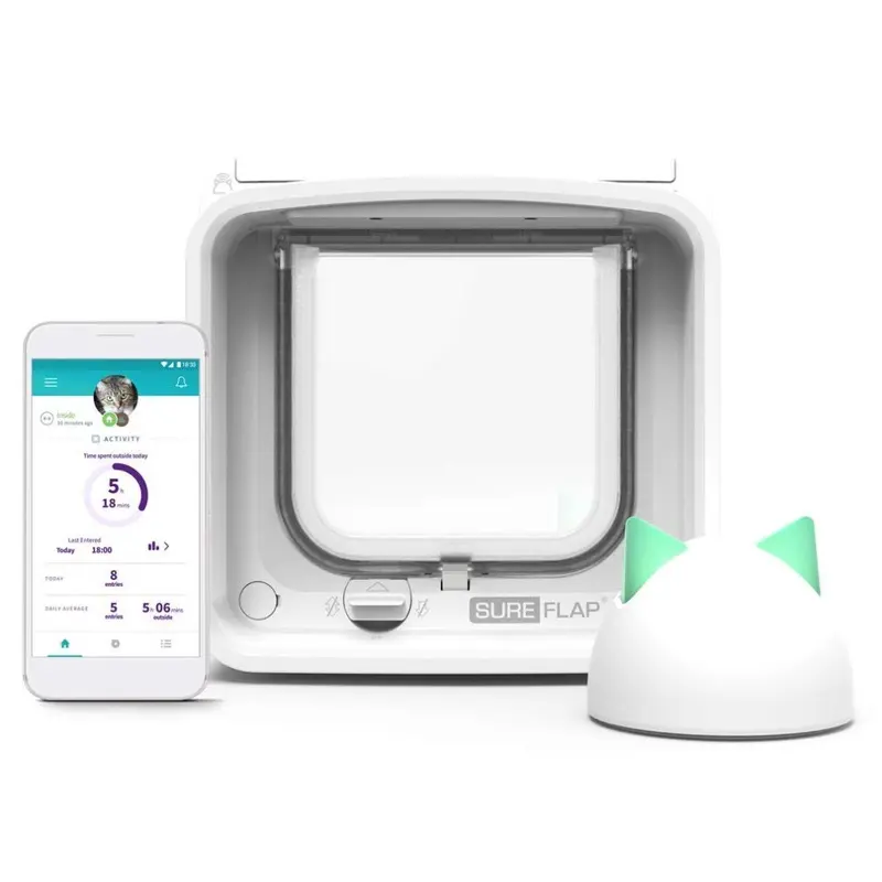 New Sureflap Microchip Cat Door Connect With Hub Bundle - Door Opening: Th