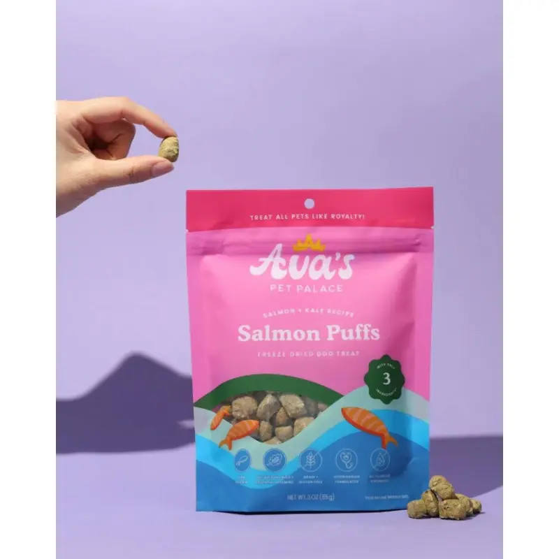 Freeze-Dried Salmon Puffs Dog Treats