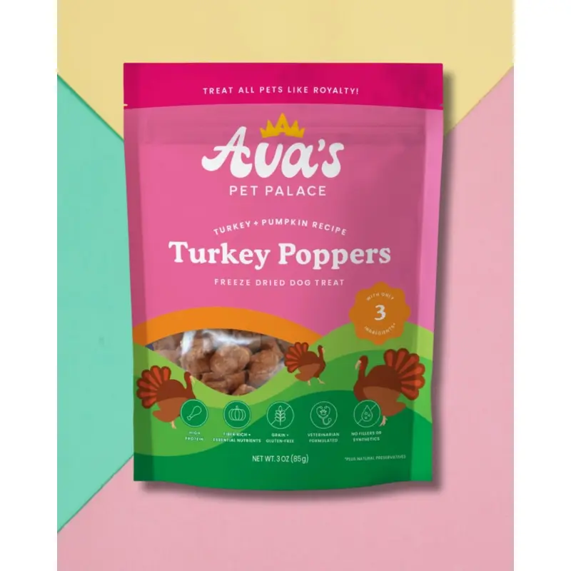 Freeze-Dried Turkey Poppers Dog Treats