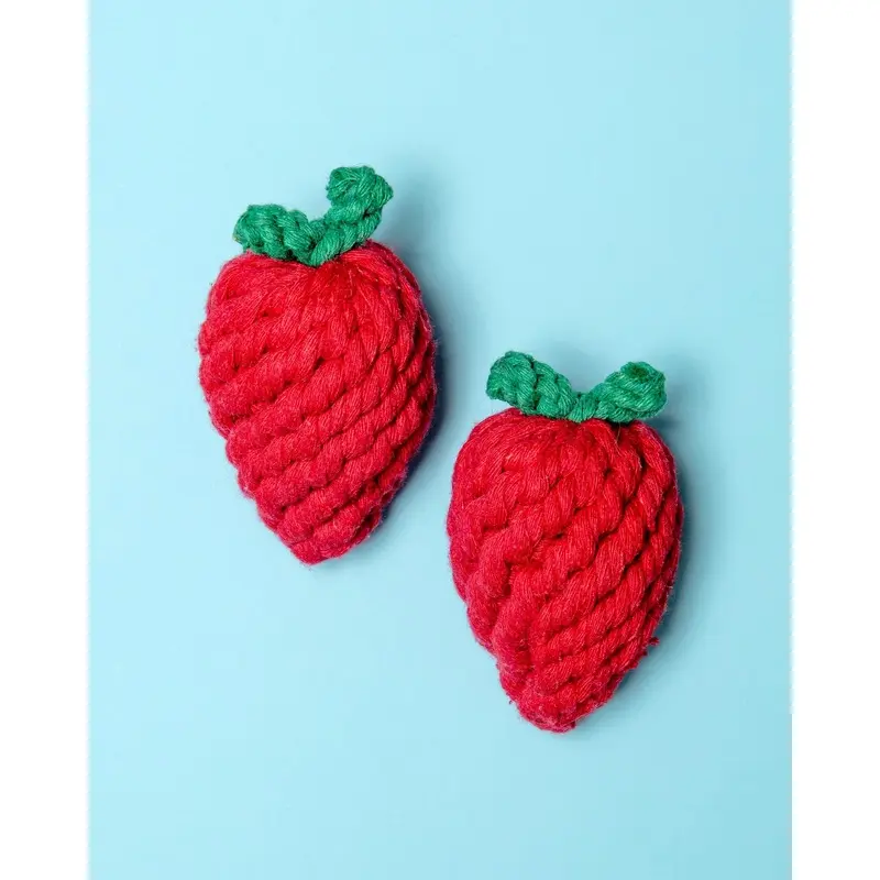 Eco-Friendly Strawberry Rope Dog Toy (FINAL SALE)