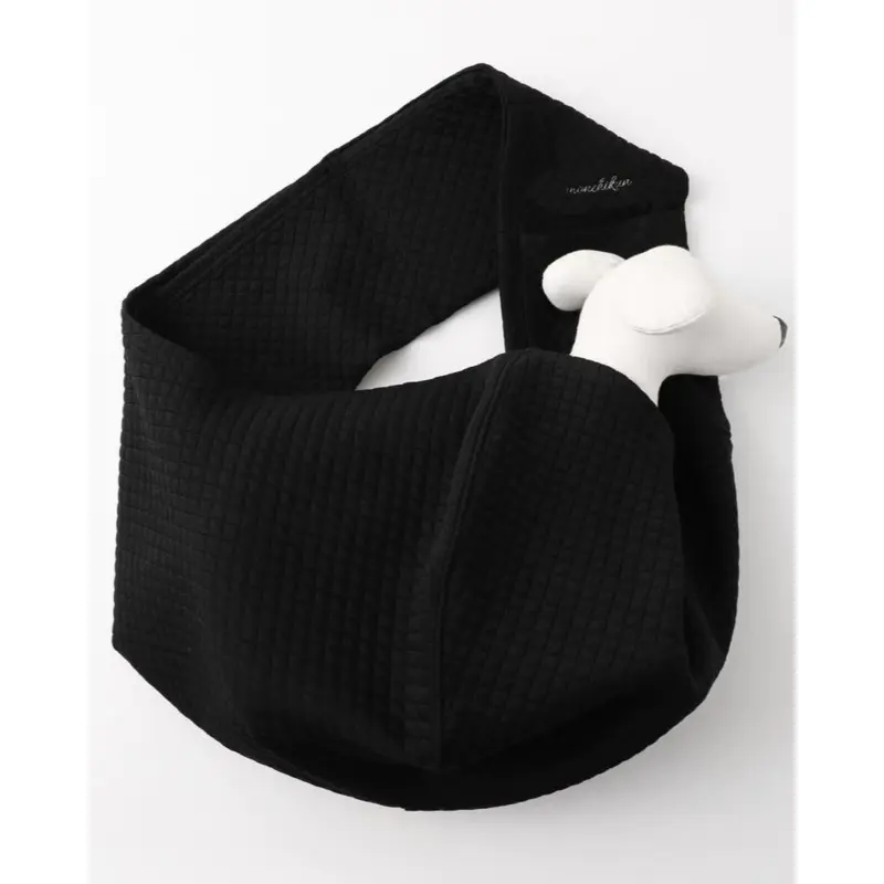 Graph Check Dog Sling in Black
