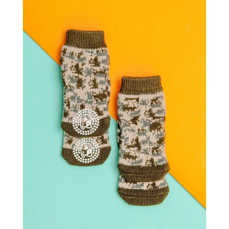 Non-Skid Dog Socks in Camo (FINAL SALE)