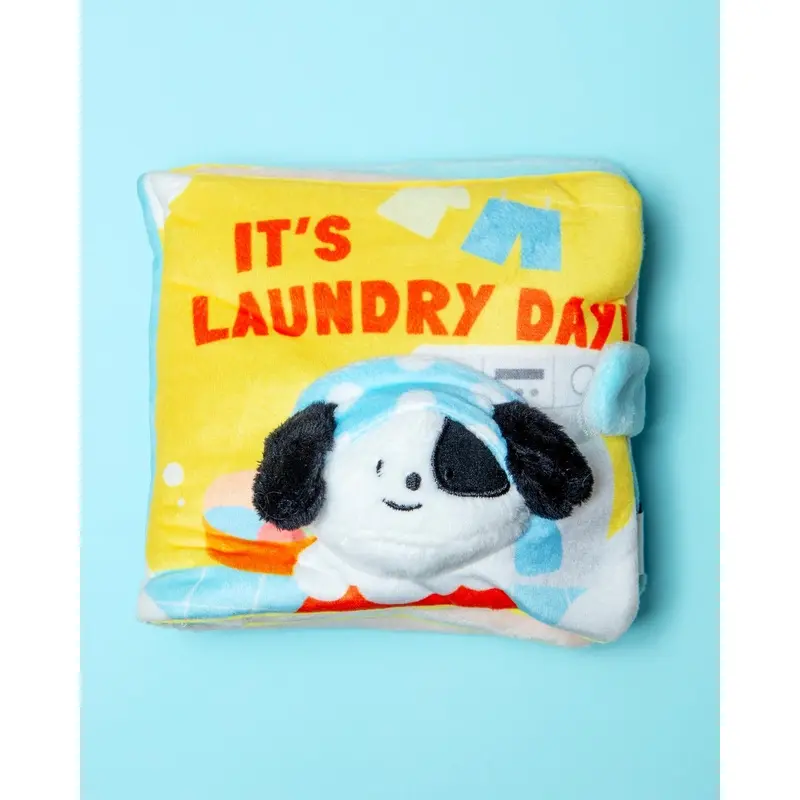Laundry Day Nosework Dog Book Treat Toy