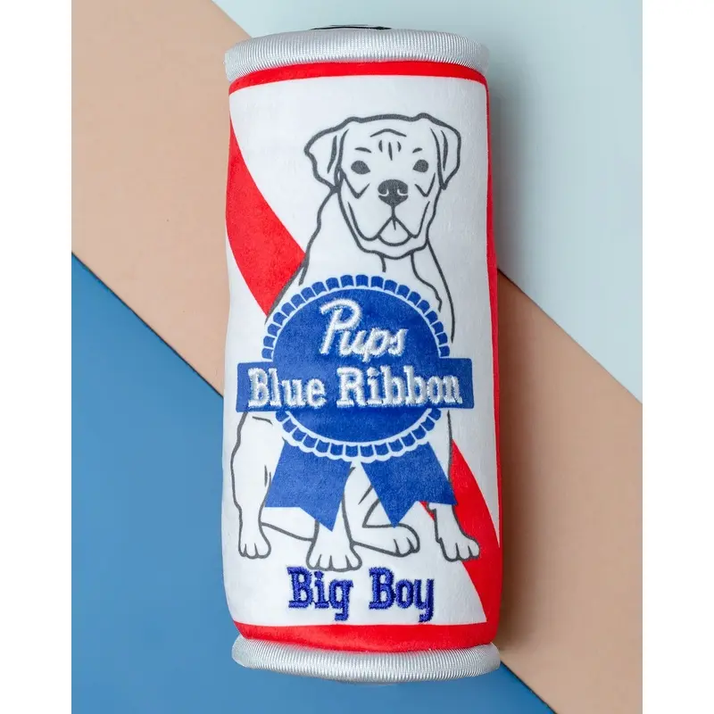 Pups Blue Ribbon Dog Crinkle Plush Toy