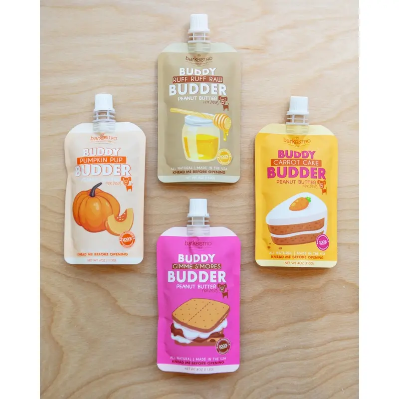 Buddy Budder Peanut Butter Squeeze Pack for Dogs (Made in the USA)