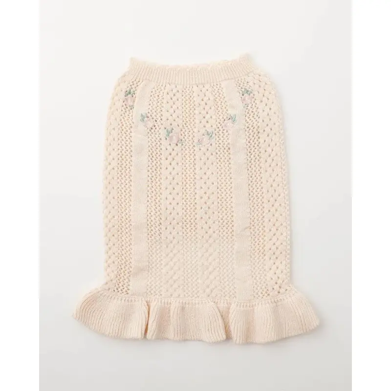 Floral Knit Dog Dress