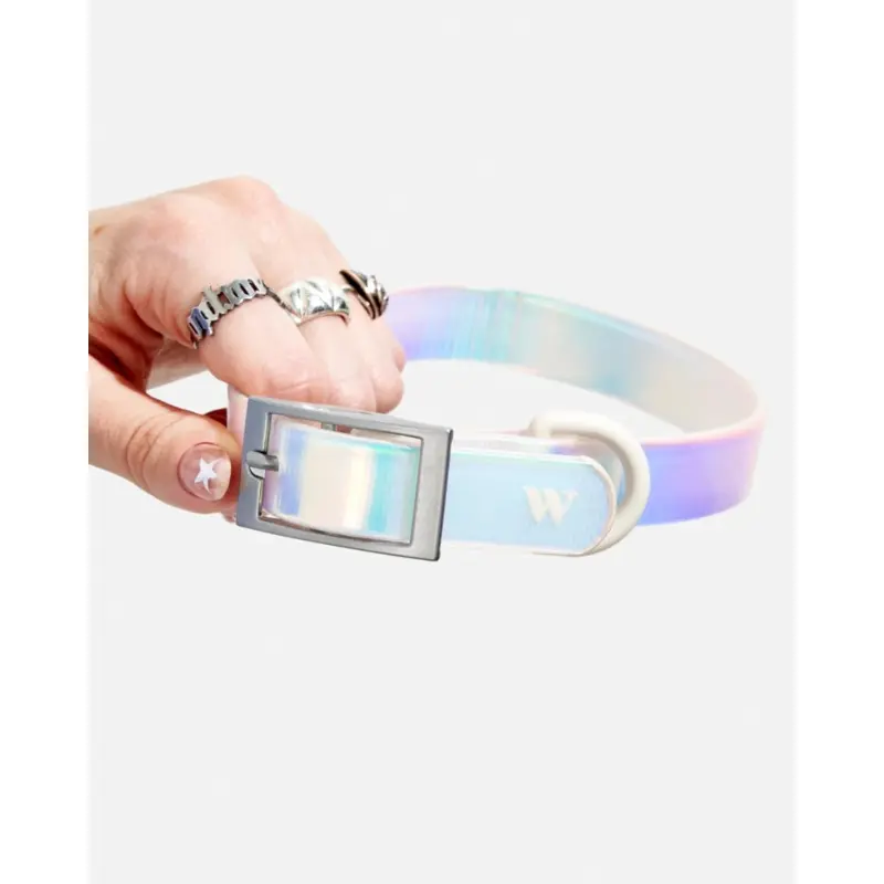 Holographic Lunar Dog Collar (FINAL SALE)