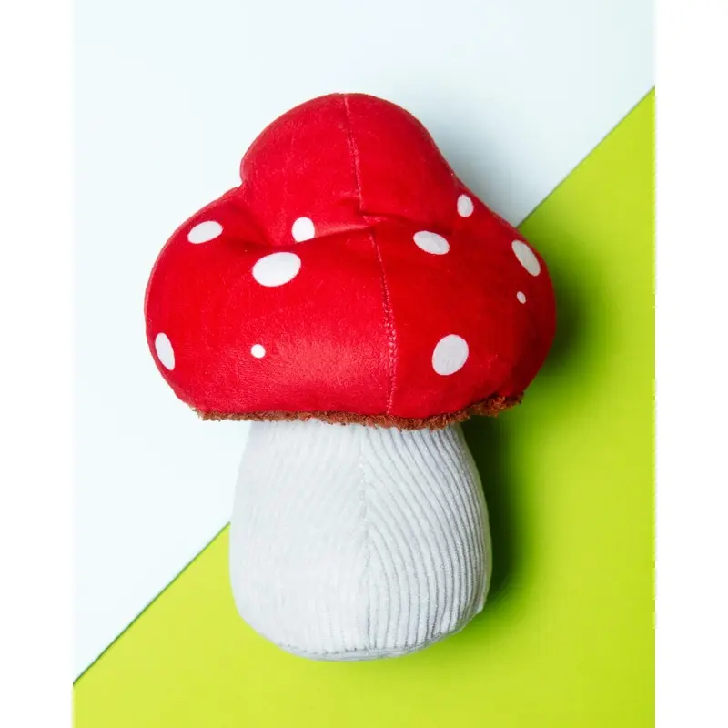 Mutt's Mushroom Squeaky Dog Toy (FINAL SALE)