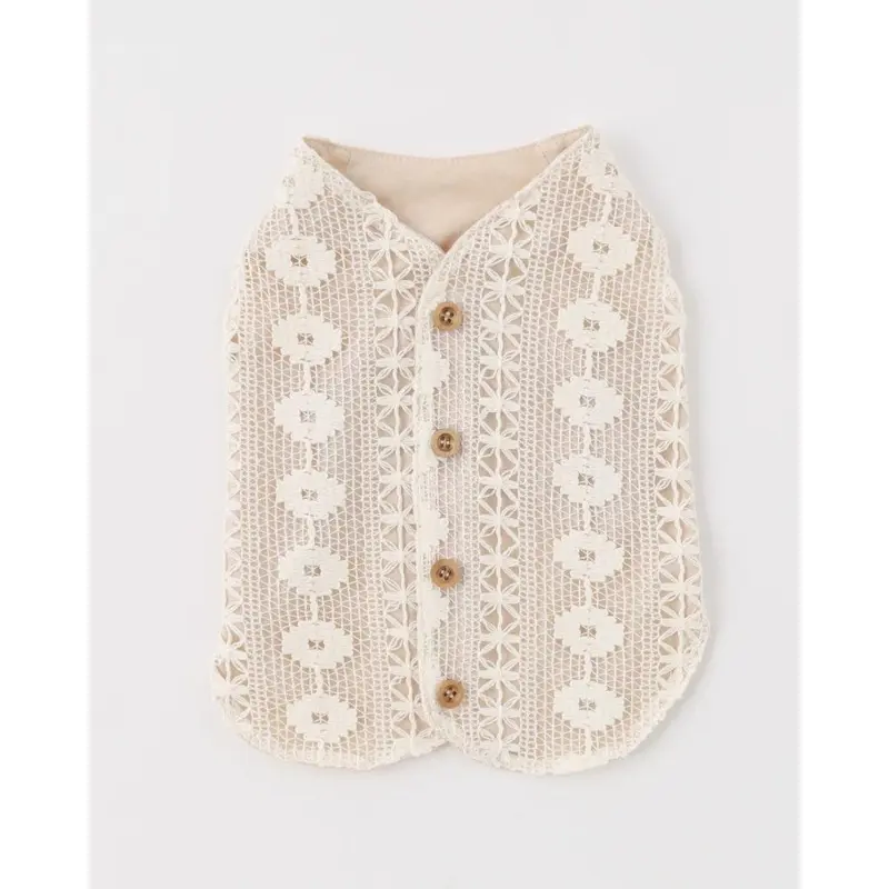 Boho Lace Dog Vest