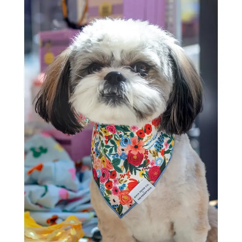 Rifle Paper Co. X Tfd Garden Party Dog Bandana (Made in the USA) (FINAL SALE)