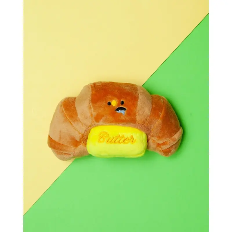 Buttered Croissant Nosework Dog Toy