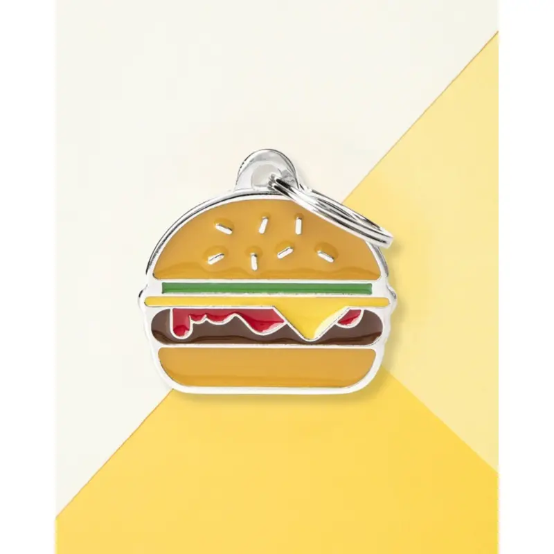 Buy Me a Burger Custom Pet ID Tag