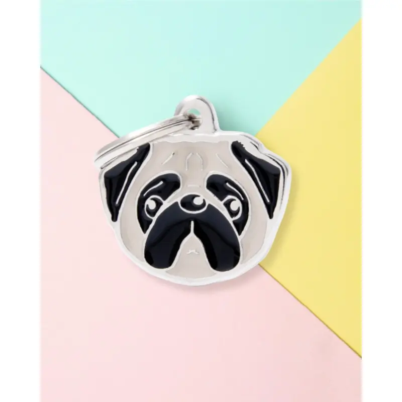 For the Love of a Pug Custom Pet ID Tag