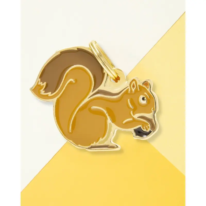 Nuts for Squirrels Custom Pet ID Tag