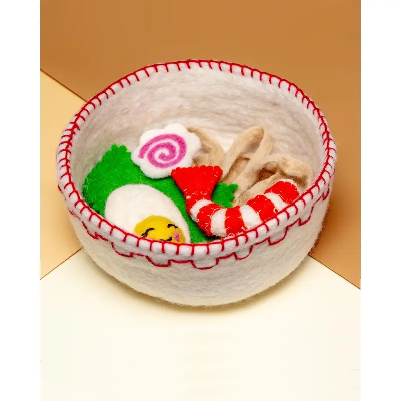 Wool Ramen Bowl Dog Toy