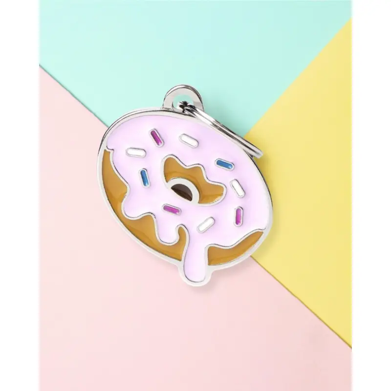 Dogs Love Donuts Custom Pet ID Tag
