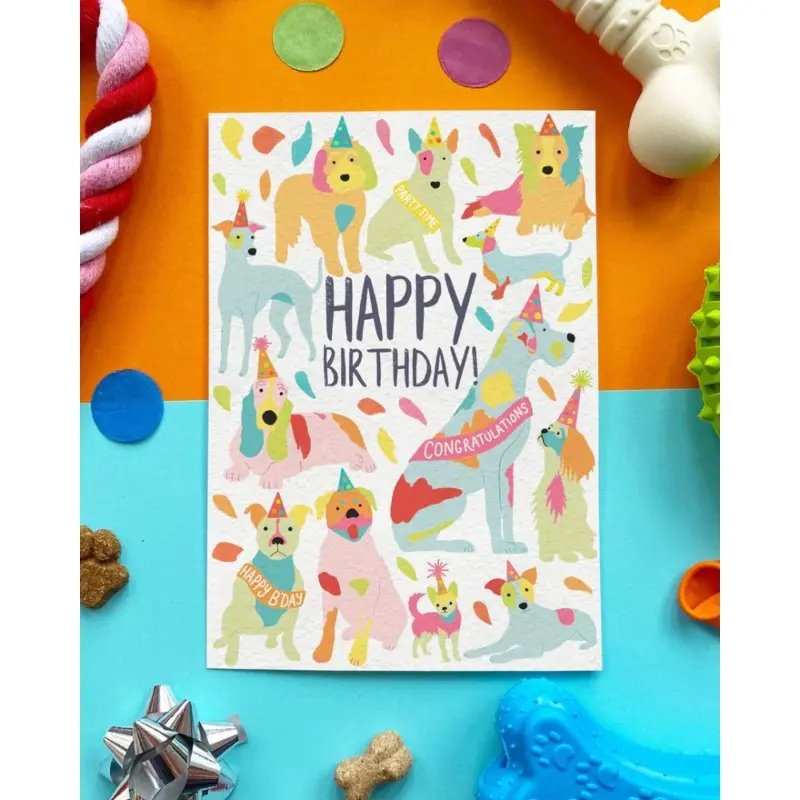 Edible Birthday Card for Dogs (Bacon Flavor)