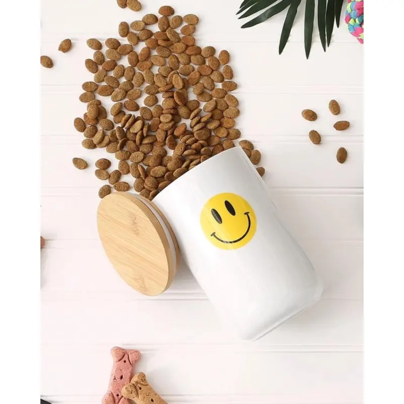 Let's Get Happy Smiley Face Treat Jar