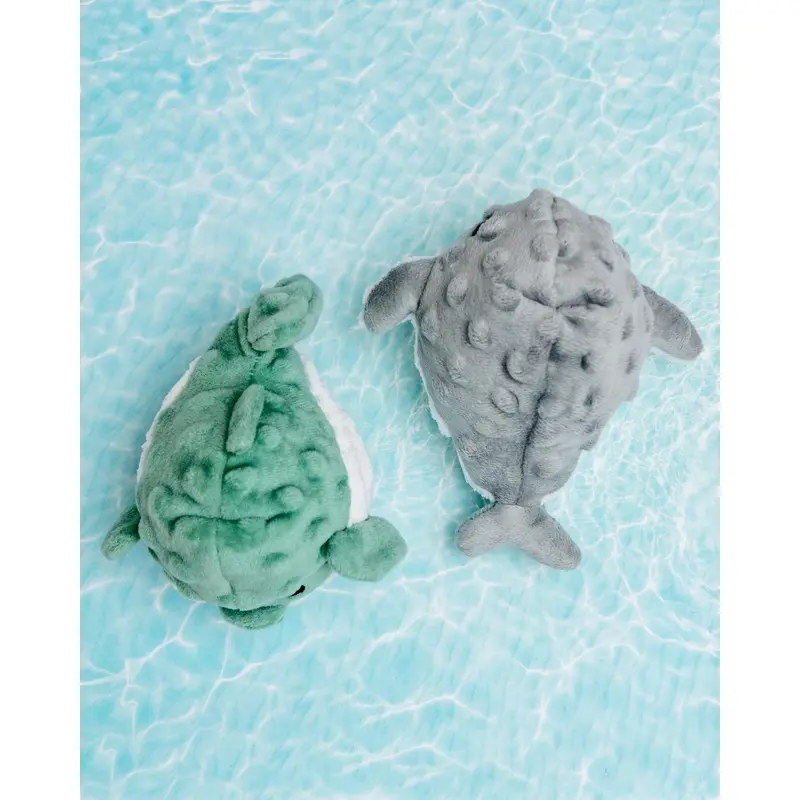 Puffer & Whale Squeaker Ball Dog Toy Set