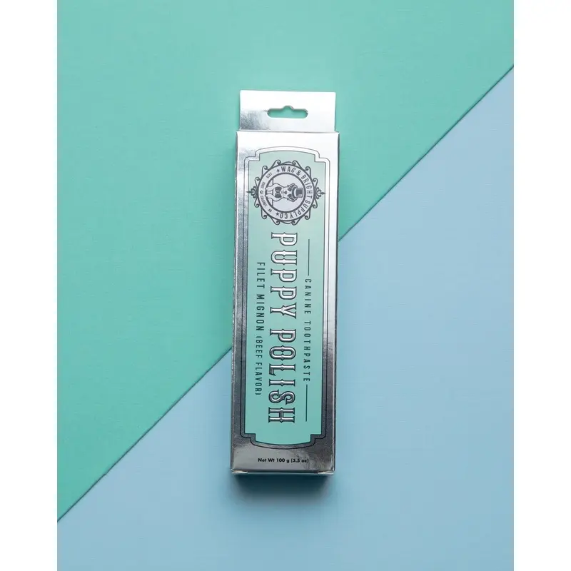Puppy Polish Dog Toothpaste in Filet Mignon Flavor (Beef)