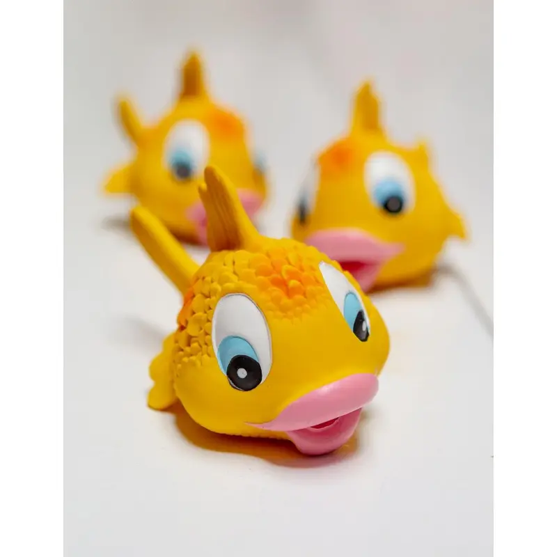 Kissy Fish Squeaky Rubber Dog Toy