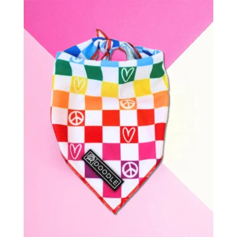 Cooling Dog Bandana in Pride Print