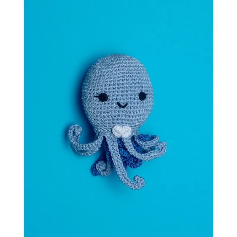 Ollie the Octopus Organic Cotton Knit Dog Toy