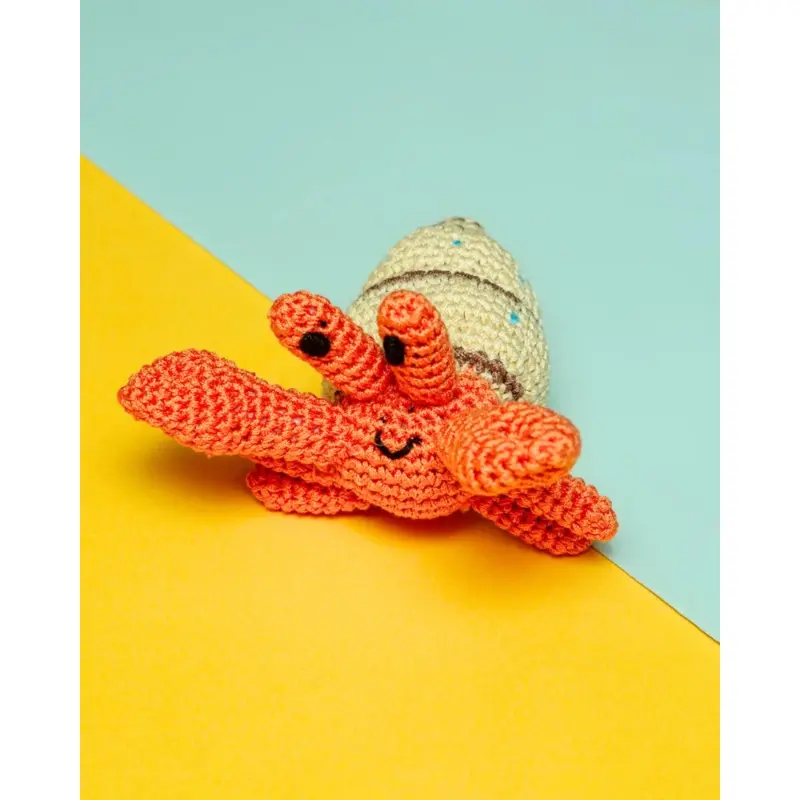 Shelly the Hermit Crab Organic Knit Dog Toy