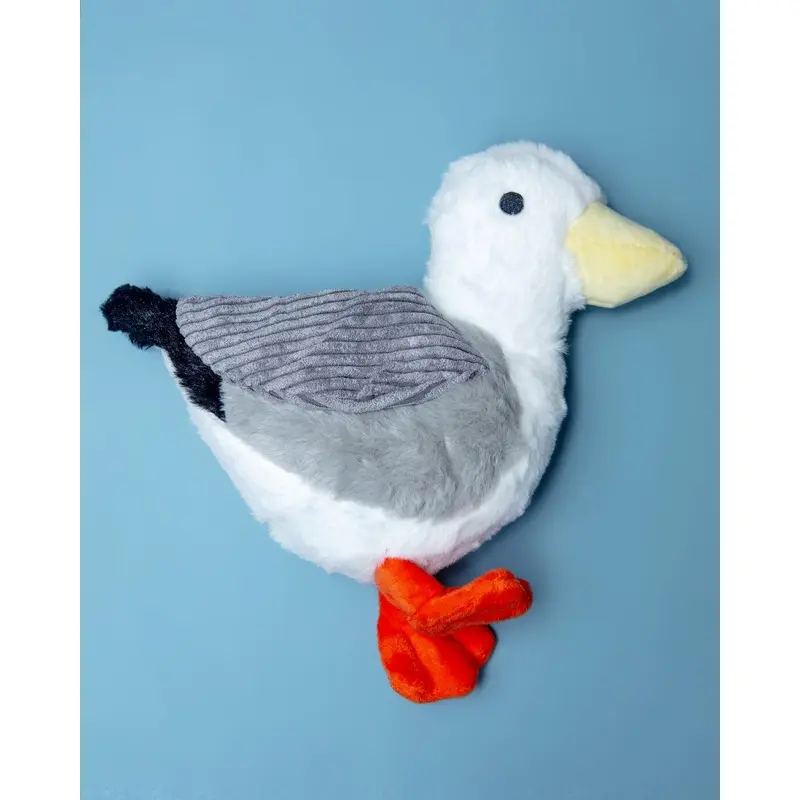Animated Seagull Plush Dog Toy