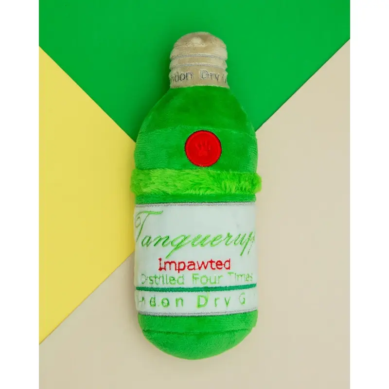 Tanqueruff Gin Squeaky Plush Dog Toy