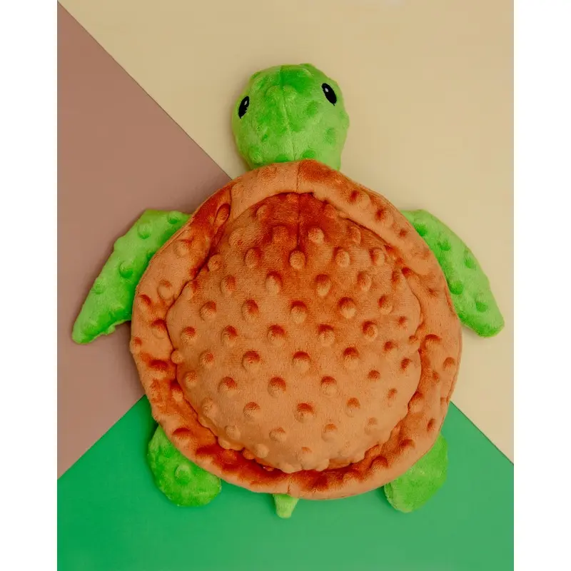 Dotty the Tortoise Squeaky Plush Dog Toy (12")