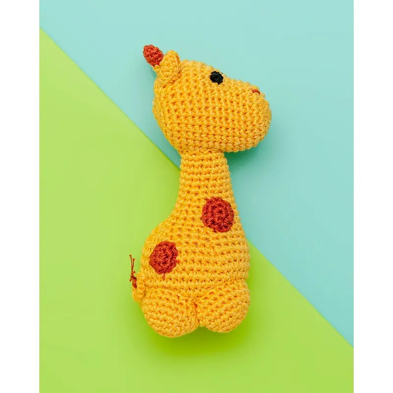 Giraffe Organic Knit Dog Toy