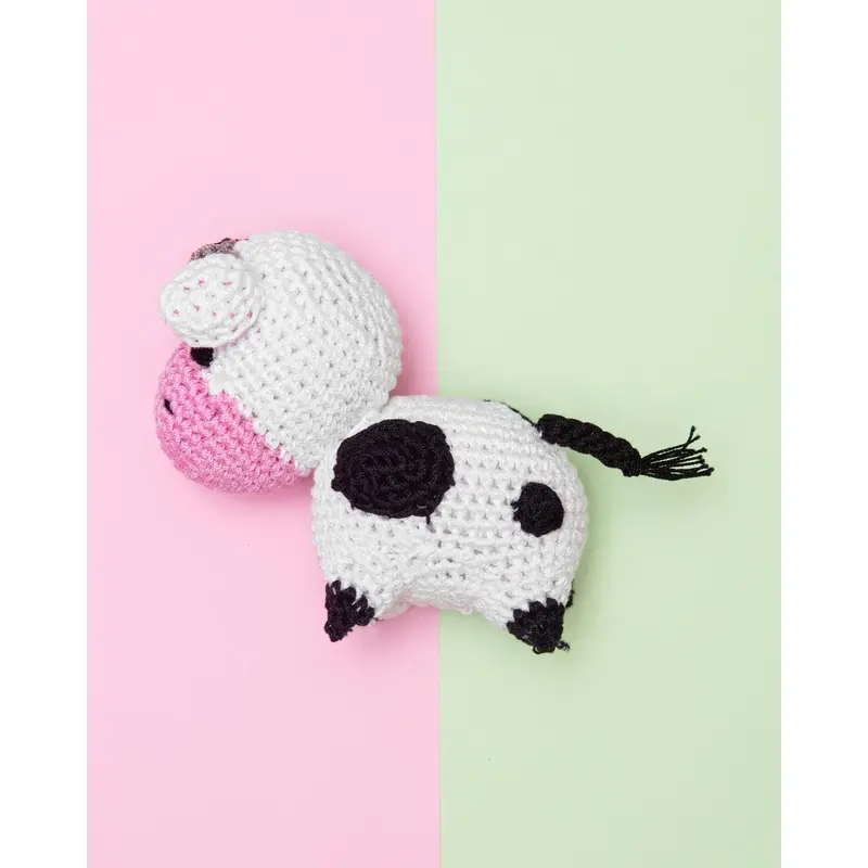 Molly Moo The Cow Knit Organic Cotton Dog Toy