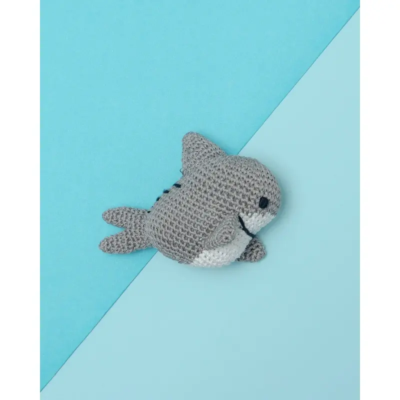 Shark Organic Knit Dog Toy