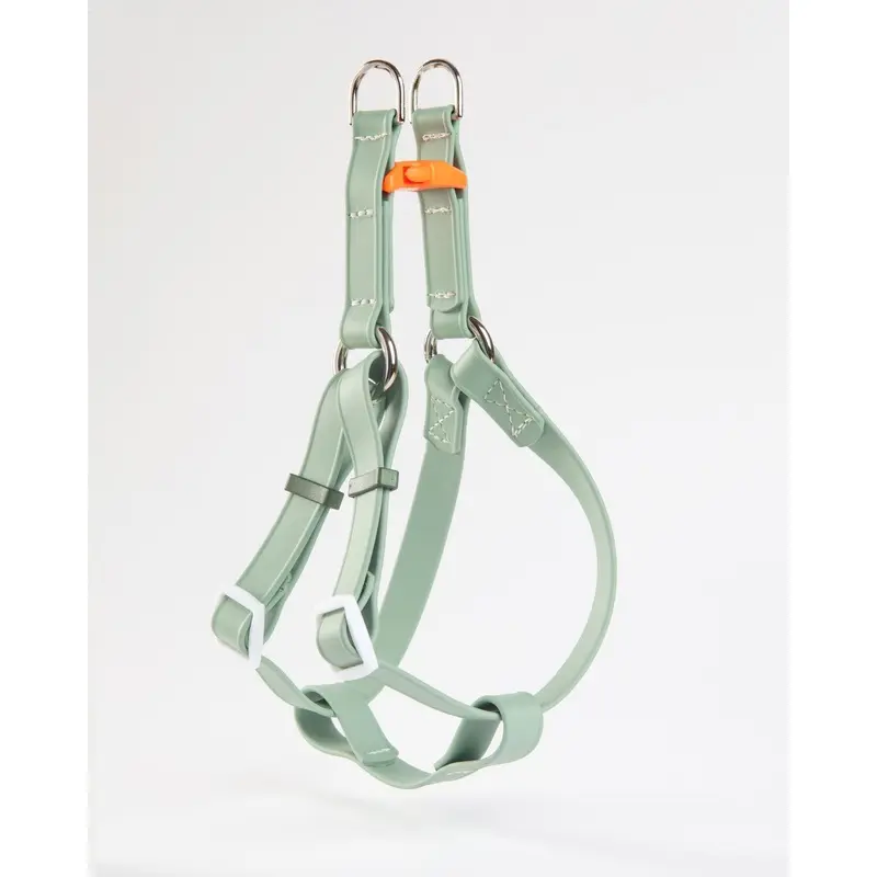 A Walk in the Park Waterproof Dog Harness in Sage Green (Made in the USA)