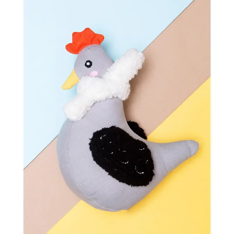 Cotton Cuddler Chicken Squeaky Plush Dog Toy (FINAL SALE)