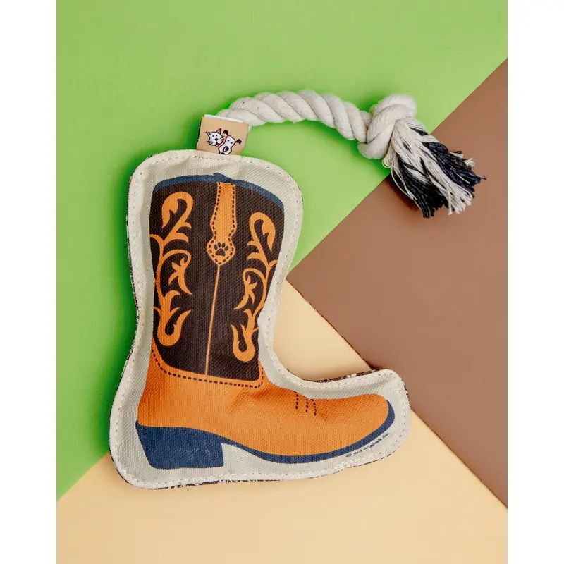 Cowboy Boot Rope Dog Toy