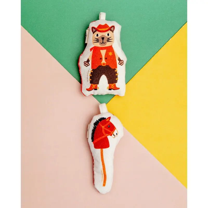 Cowboy & Horse Cat Toy Set