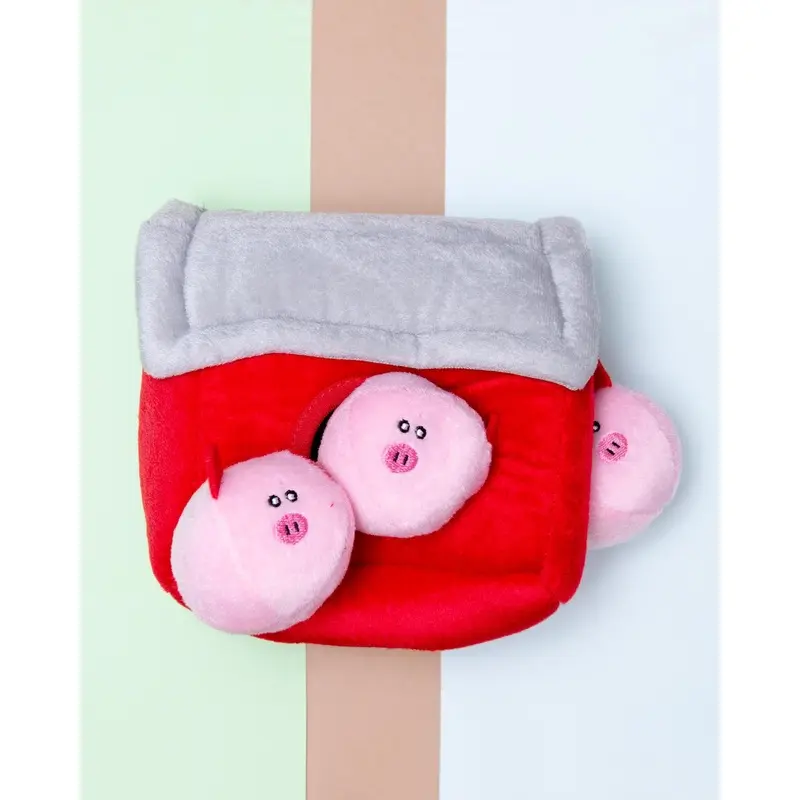 Pigs in a Barn Burrow Dog Toy