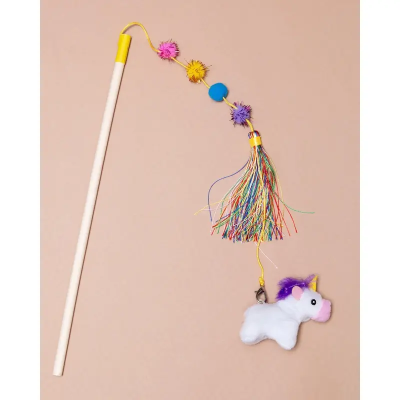 Unicorn Zippystick Cat Toy