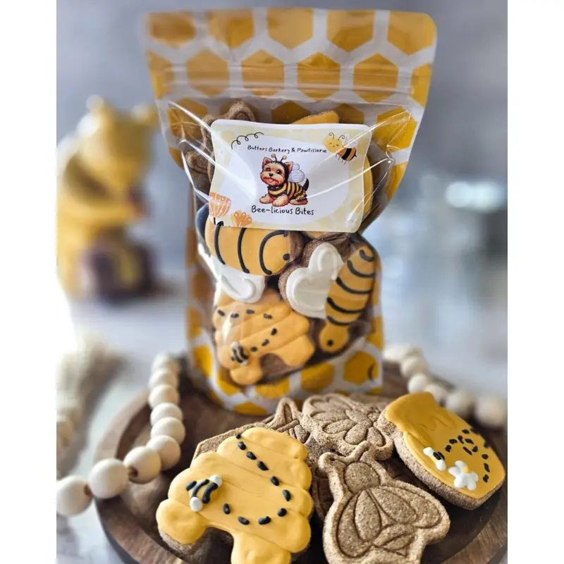 Bee-Licious Peanut Butter Dog Treats
