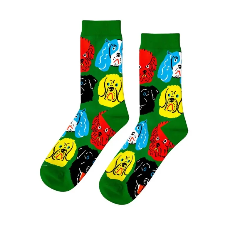 Kristina Micotti Dogs Crew Socks (Mens 7-12)