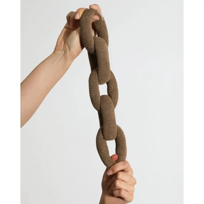 Many Links Plush Dog Toy (No Squeak)