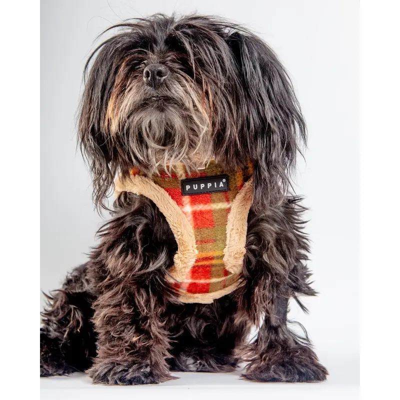 Soft Fleece Step-In Dog Harness In Plaid (FINAL SALE)