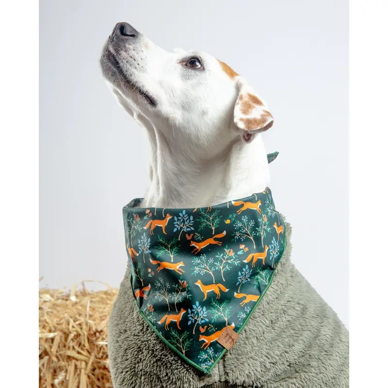 Woodland Fox Dog Bandana (Made in the USA)