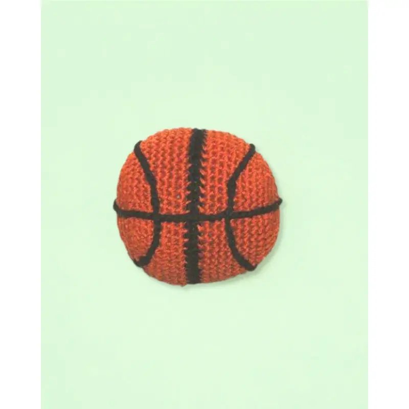 Basketball Knit Dog Toy