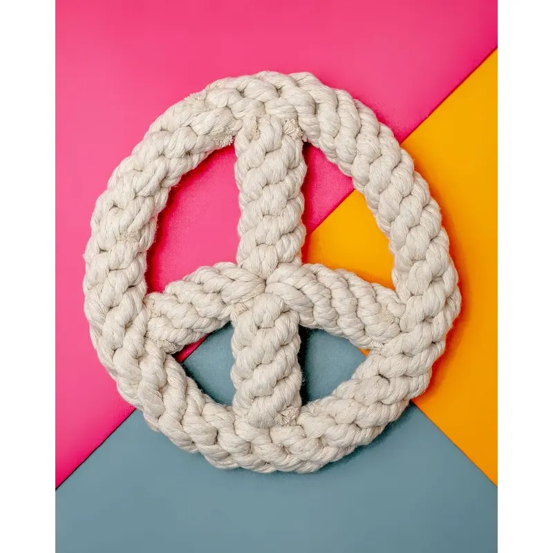 Peace on Earth Rope Dog Toy