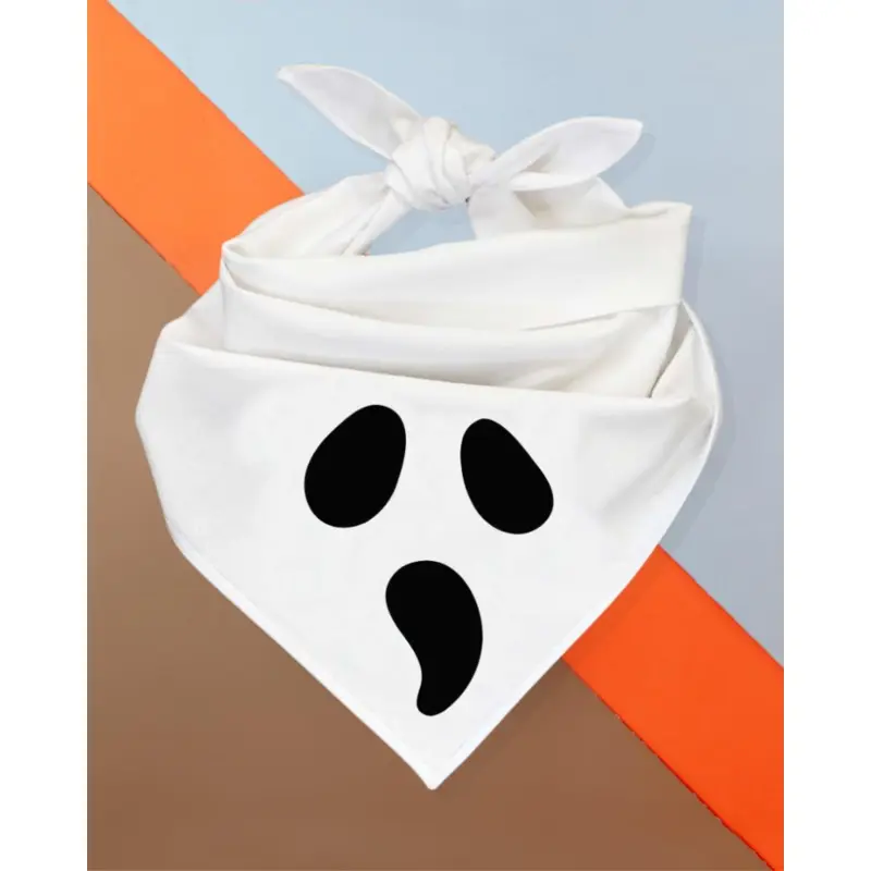"Scream" Halloween Ghost Dog Bandana (Made in the USA)